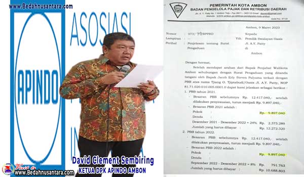 Sembiring : Pemkot Ambon Terindikasi Peras Pengusaha Lokal Lewat PBB, Walikota Ambon Jangan Diam Saja 1 Clement Sembiring Kasus OASIS 2
