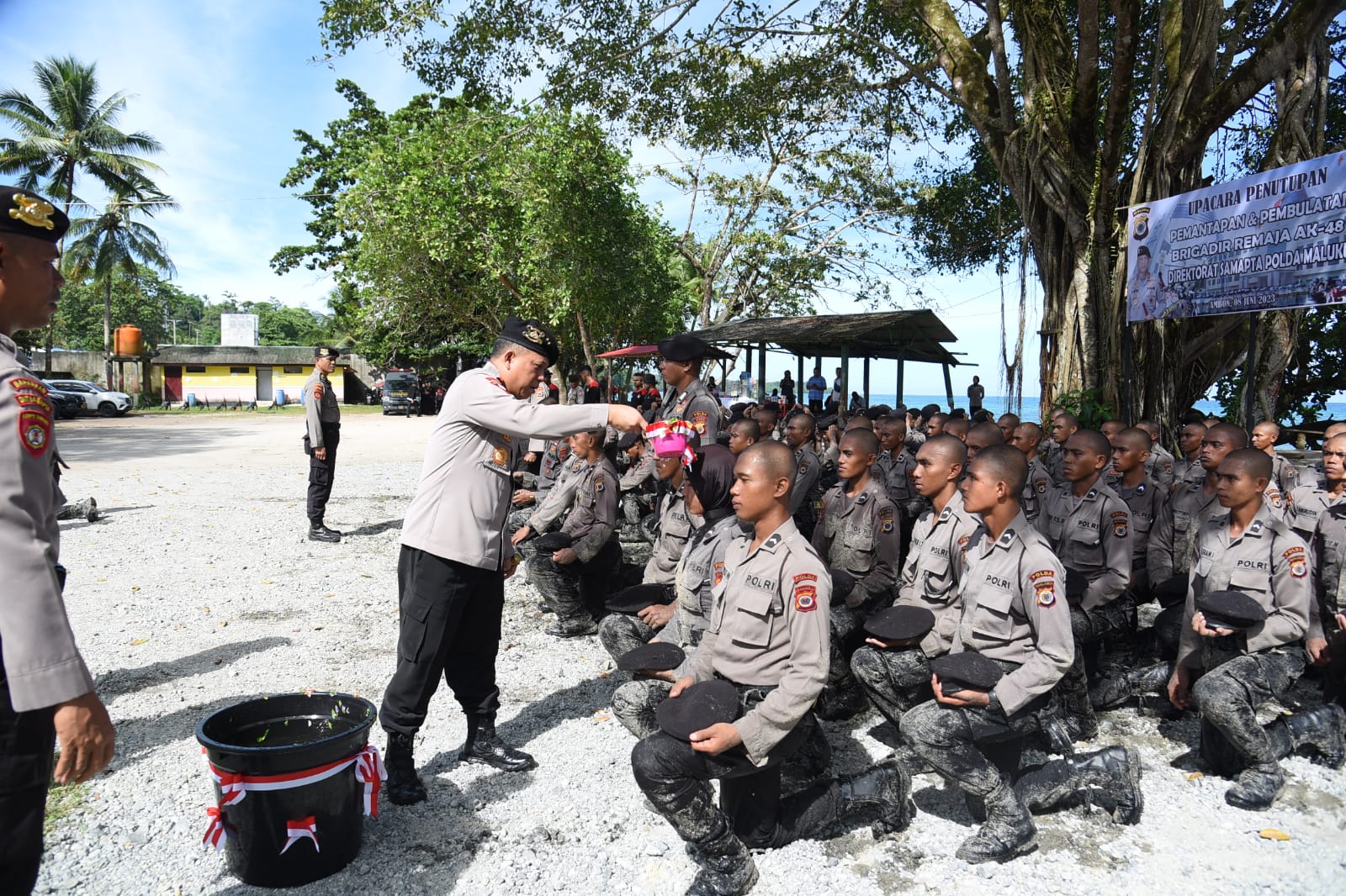 Tutup Pemantapan dan Pembentukan Brigadir Remaja Ditsamapta Polda Maluku, Ini Pesan Kapolda 1 IMG 20230609 WA0046