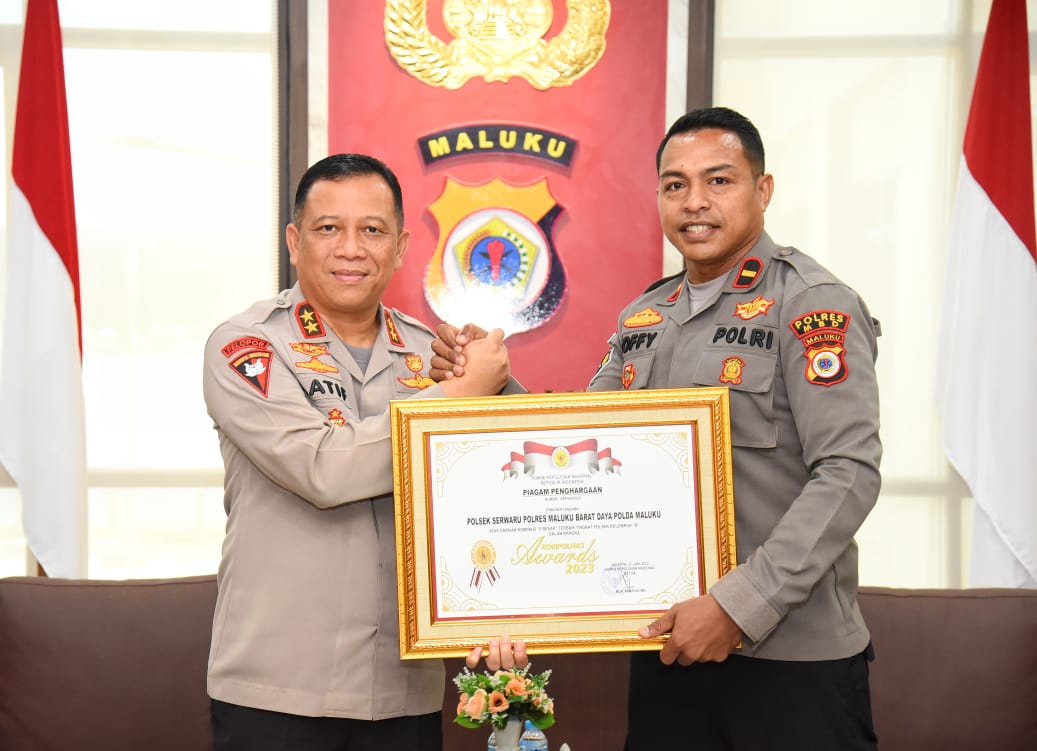 Kapolda Maluku Apresiasi Polsek Serwaru Raih Penghargaan sebagai 5 Polsek Terbaik di Indonesia 1 IMG 20230626 WA0066
