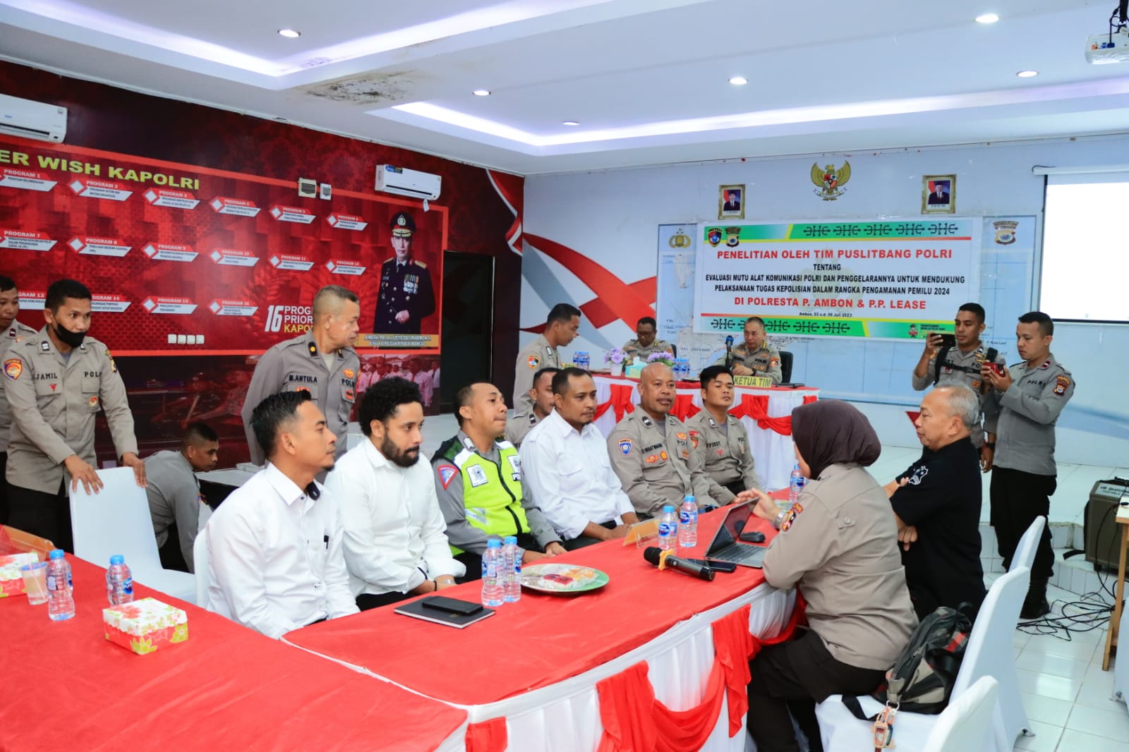 Jelang Pemilu 2024, Puslitbang Polri Bersama Polresta P.Ambon Dan P.P Lease Lakukan Penelitian 1 IMG 20230703 WA0020