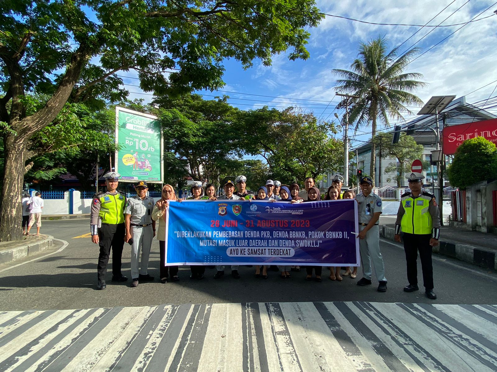 Jasa Raharja Bapenda Dilantas Polda Maluku Gelar Sosialisasi Bebas Denda Pajak Kendaraan Bermotor SWDKLLJ 1 IMG 20230705 WA0037