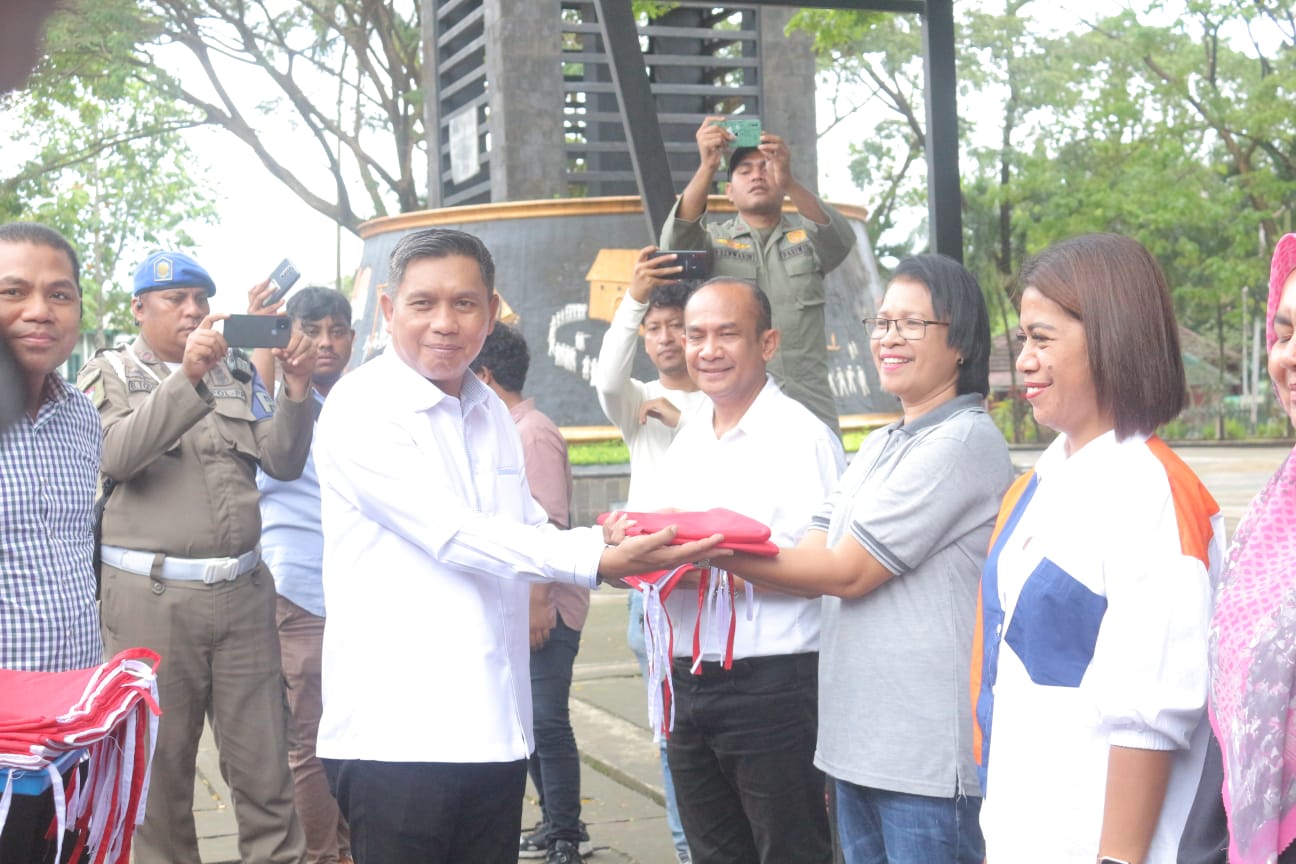 Sambut HUT RI, AMGPM Dakota Canangkan Gerakan Pembagian Bendera Merah Putih 1 IMG 20230719 WA0037