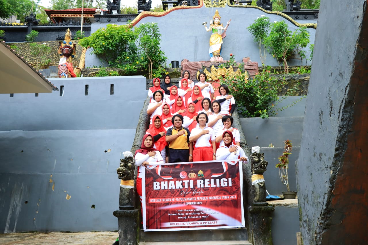 Jelang Hari Jadi Polwan RI Ke - 75 Polwan Polda Maluku & Polresta Ambon Gelar Bakti Religi dan Bhakti Sosial 2 IMG 20230809 WA0069