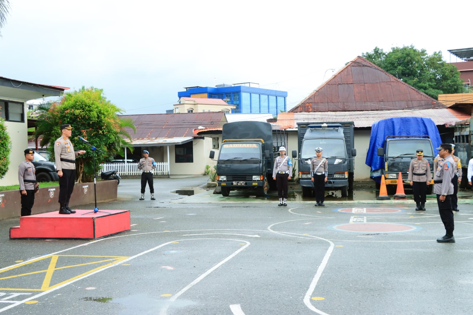 Polresta Ambon Gelar Apel Operasi Simpatik Salawaku 2023 1 IMG 20230821 WA0070