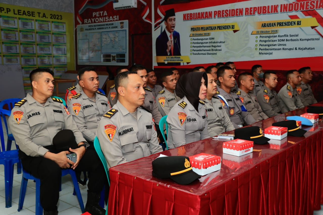 Siswa SIP angkatan 52 Laksanakan Latnis dan Latja di Polresta Ambon 2 IMG 20230828 WA0032