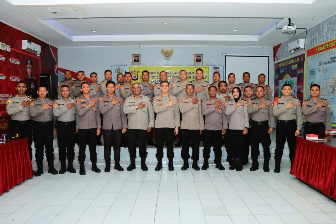 Siswa SIP angkatan 52 Laksanakan Latnis dan Latja di Polresta Ambon 3 IMG 20230828 WA0034