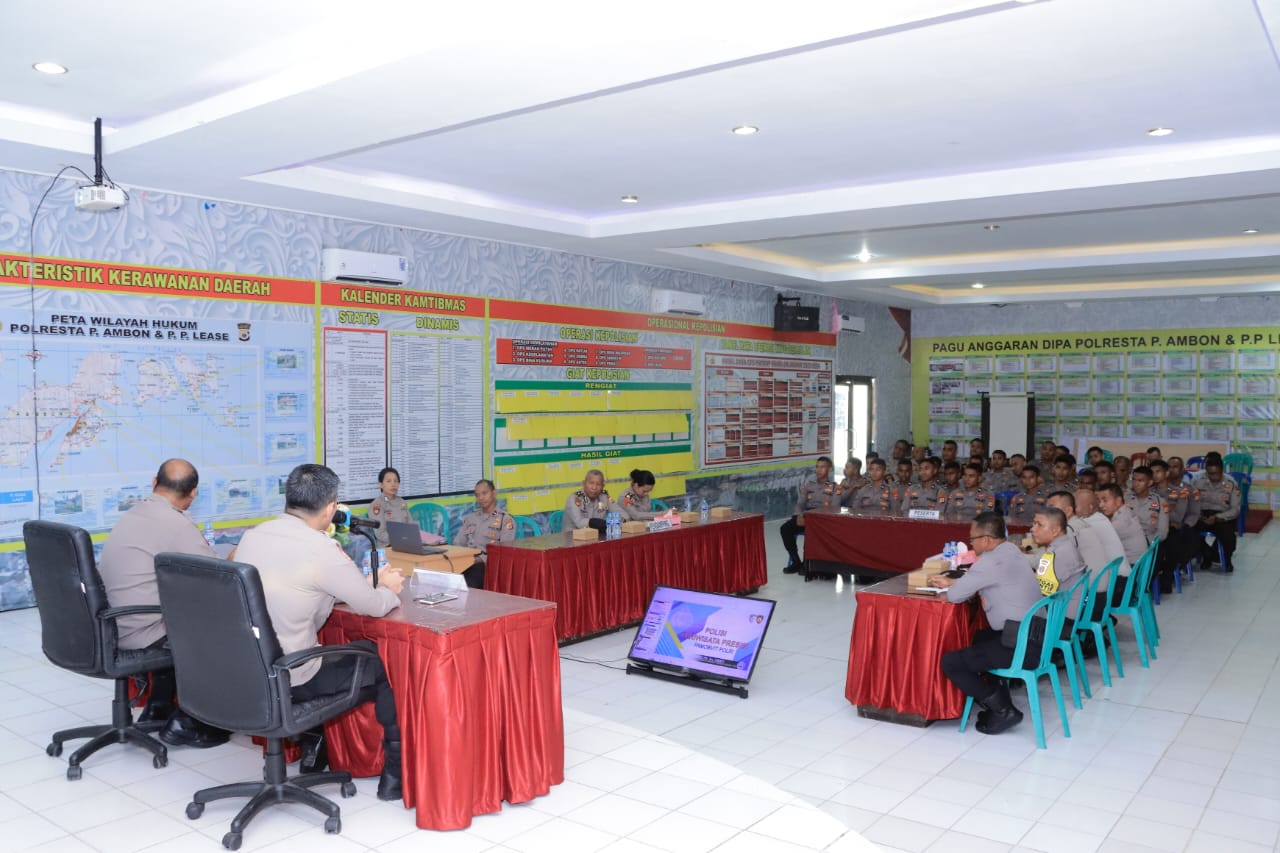 Polresta Ambon laksanakan Pembinaan Teknis Program Prioritas Polri 1 IMG 20231108 WA0022