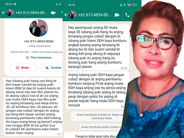 Lakukan Pencurian Disertai Pengancaman dan Penghinaan, Dolly Ahuluheluw Akhirnya Di Polisikan 1 Kasus Dolly