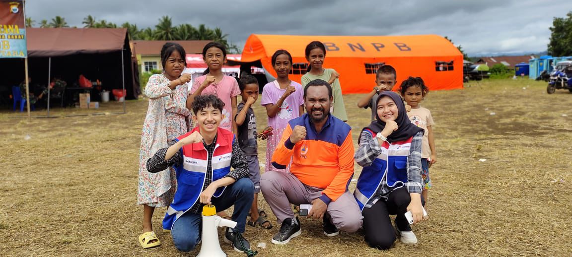 Aviation Fuel Terminal Babullah Ternate Gelar Trauma Healing Kepada Korban Erupsi Gunung Ibu 1 IMG 20240525 WA0033