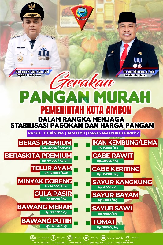 Besok, Pemkot Gelar Gerakan Pangan Murah 1 IMG 20240710 WA0031