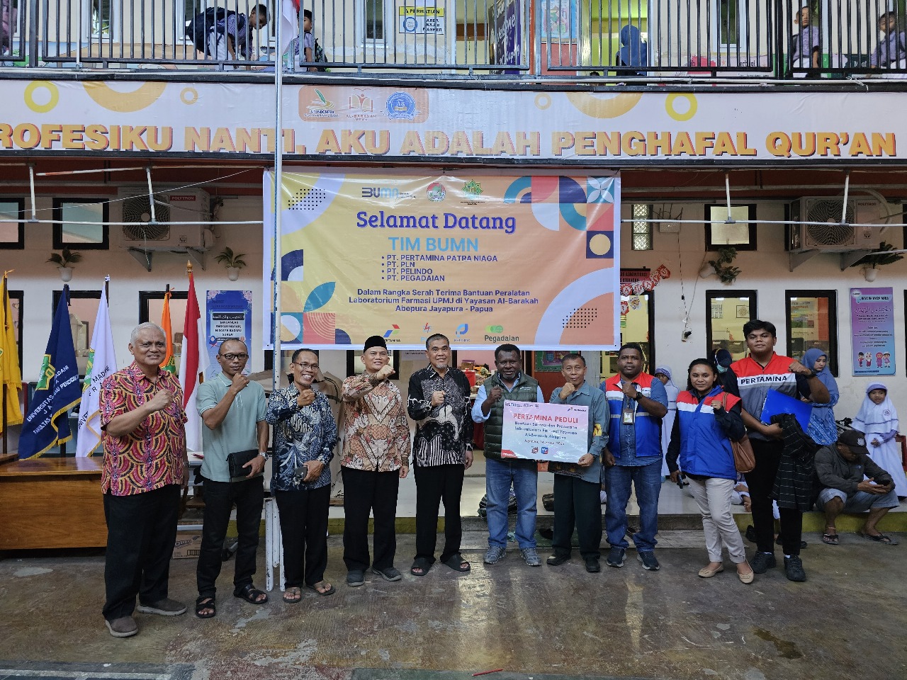 PT Pertamina (Persero) Berikan Bantuan Sarana dan Prasarana Laboratorium Farmasi ke Yayasan Al-Barakah Abepura 1 IMG 20250115 WA0022