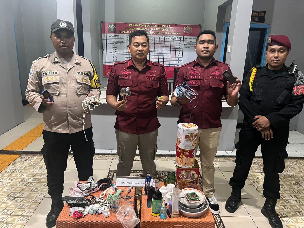 Rutan Kelas IIA Ambon Lakukan Penggeledah Hunian Warga Binaan 1 IMG 20250128 WA0001