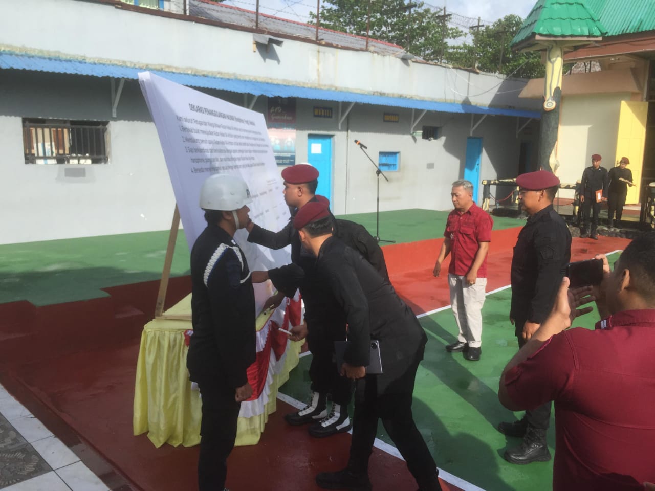 Rutan Kelas IIA Ambon Gelar Apel Dan Penandatanganan Deklarasi Penanggulangan Halinar 2 IMG 20250131 WA0039